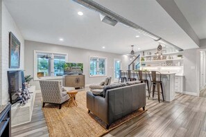 House, Multiple Beds, Patio, Mountain View (Cove Retreat) | Living area - Cove Retreat - Spacious 7 Bedroom Home! (Penhook)
