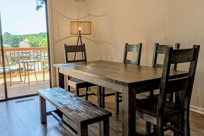 Dining - Dock Sun Point - Lakefront Home for Easy Boating, Fishing, Private Dock & Ac/wifi, Dogs ok! (Huddleston)