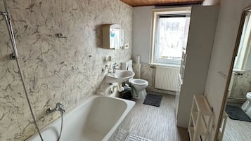 Towels, soap, toilet paper