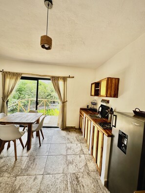 Single Room, Balcony | Private kitchenette - Cenote Escondido - Cabañas y Camping (Juárez)