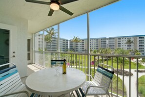 Outdoor dining - Beachfront Retreat • Pool • Pickleball • Sleeps 6 (Bonita Springs)