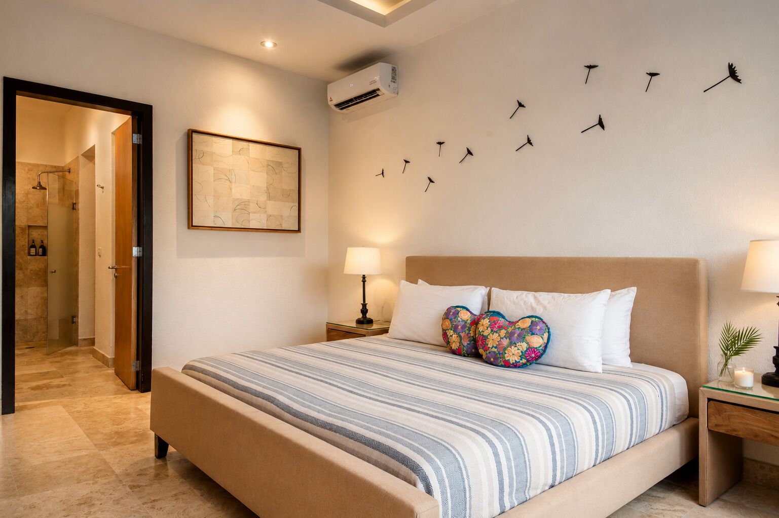 Desk, free WiFi, bed sheets