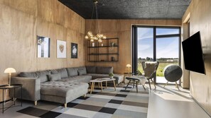 TV, fireplace - VillaVilla 965 - Nr. Lyngby ved Løkken, nordjyllan (Løkken)