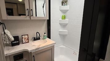 Towels, soap, toilet paper