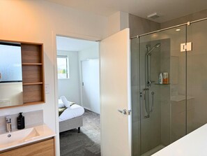 Hair dryer, towels