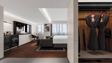 Deluxe Double Room, City View | Premium bedding, down duvets, memory-foam beds, free minibar