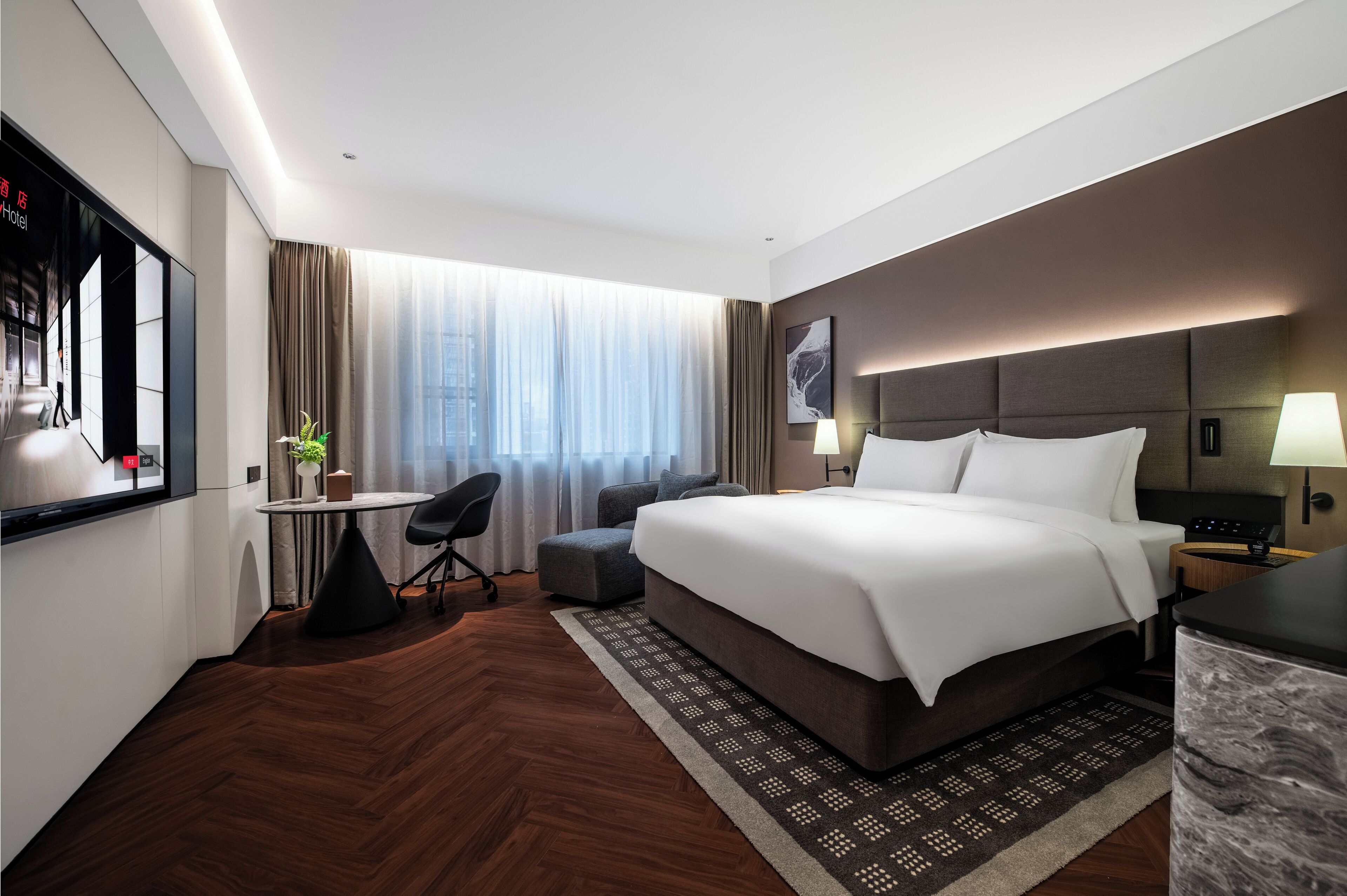 Premium bedding, down duvets, memory-foam beds, minibar