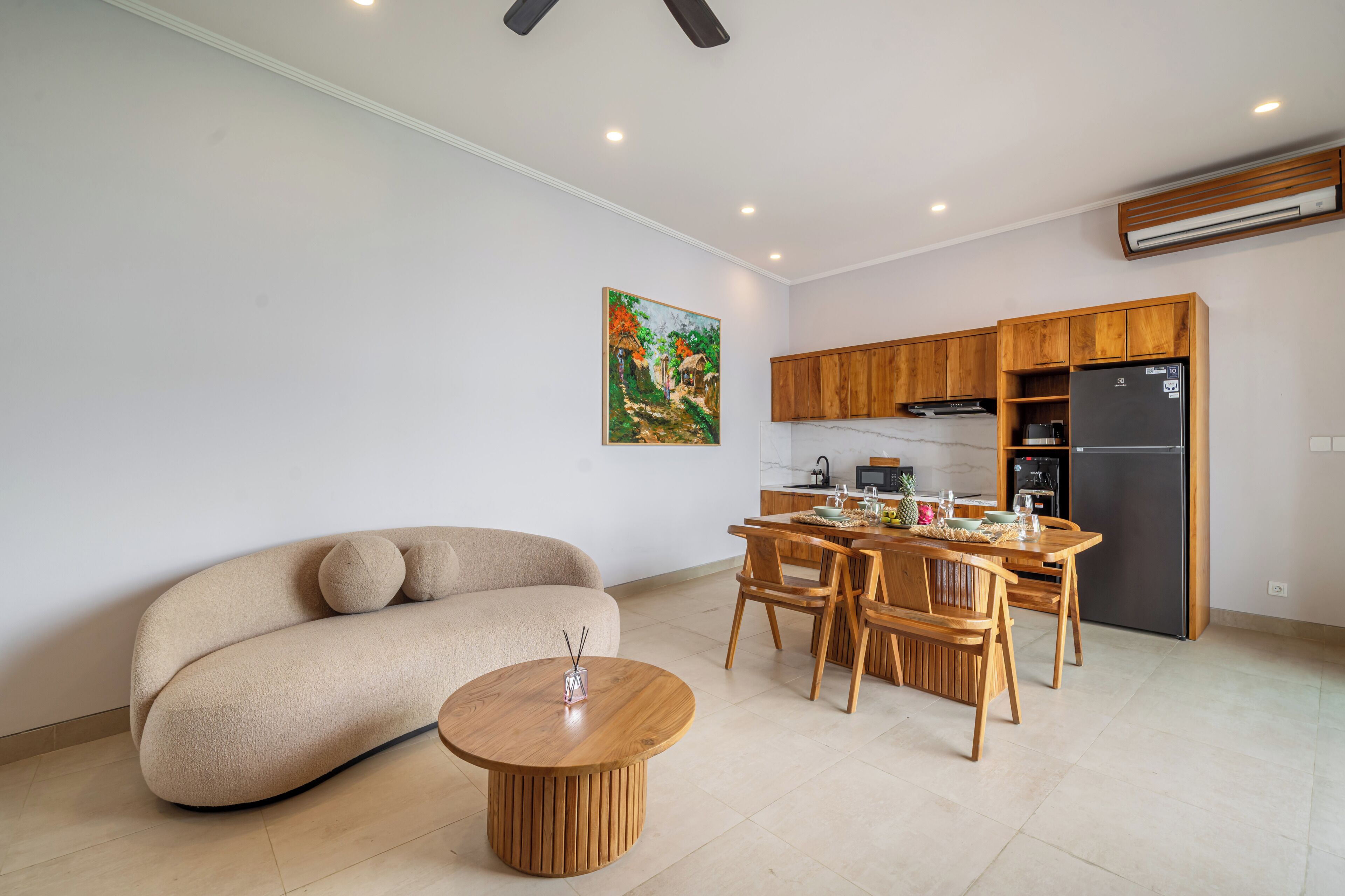 Premier Villa, 3 Bedrooms, Pool View | Living area | 50-inch Smart TV with digital channels