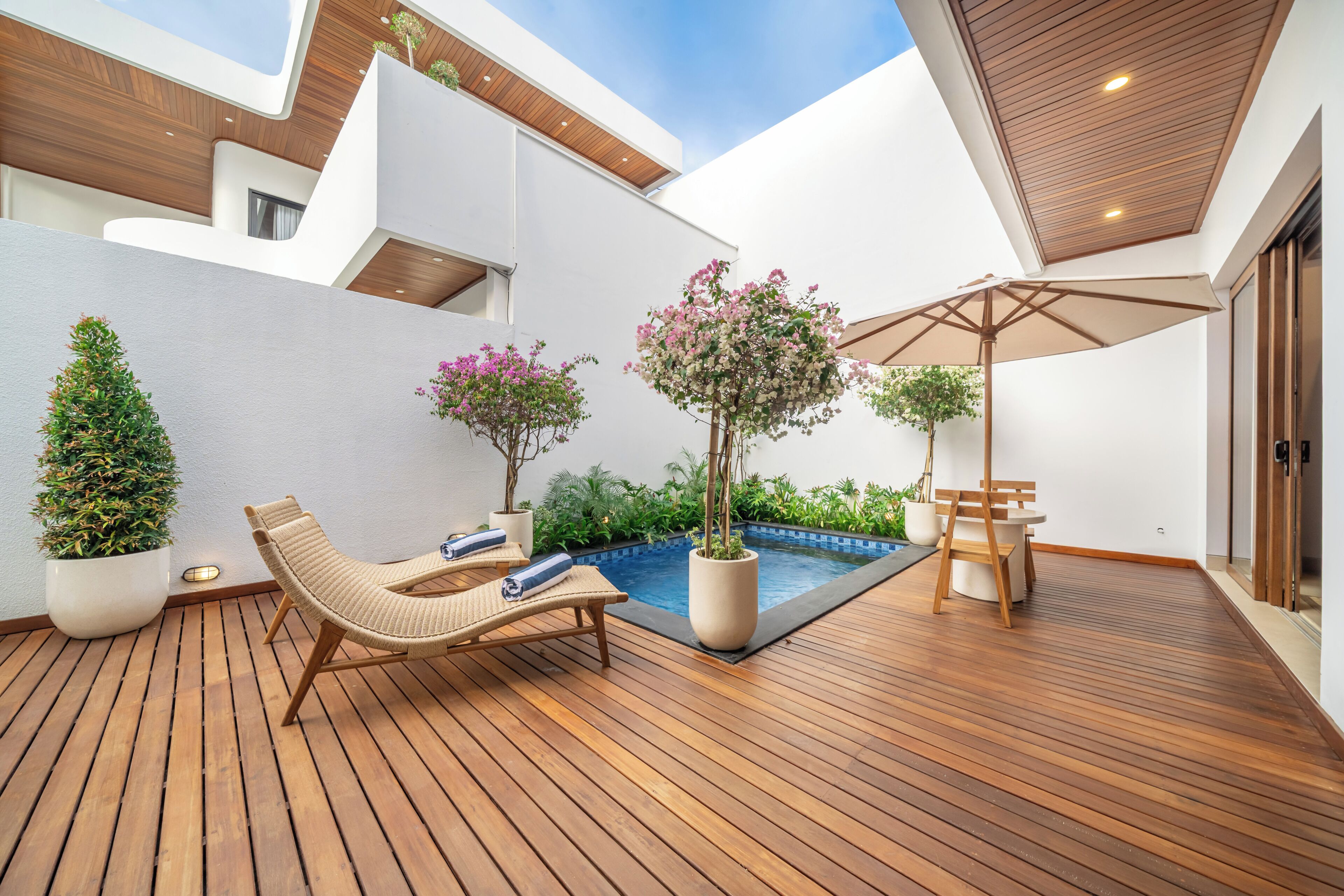Luksus-villa - 3 soveværelser - udsigt til pool | Terrasse/gårdhave