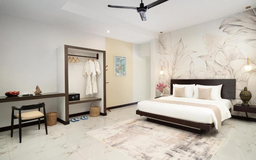 Luxury Villa, Balcony, Pool View | In-room safe, desk, laptop workspace, iron/ironing board