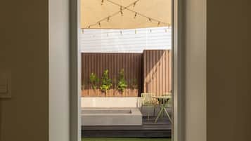 Suite de lujo, balcón, vistas a la ciudad | Terraza o patio