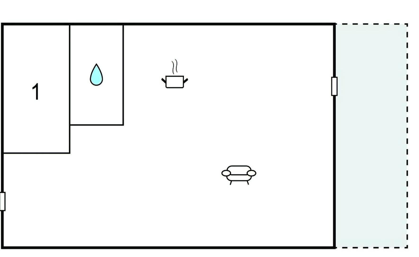 A room with a bed, a bedside table, a nightstand, and a window.
