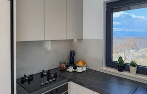 Fridge, microwave, oven, stovetop - Nice home in Hrvace with house a panoramic view (Hrvace)