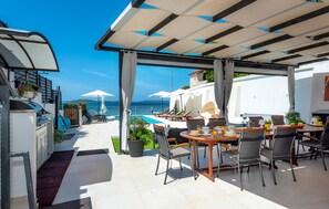 Outdoor dining - Lovely home in Zaboric with private swimming pool, can be inside or outside (Zaboric)