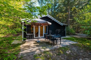 Outdoor dining - De Wiltzangh - Houtenborg Lodge Hottub | 4p (Ruinen)