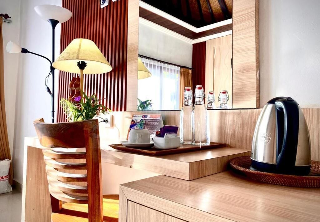 Kamar Double Deluks, balkon, pemandangan kebun | Interior