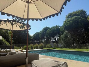 Pool - Renovated family château in Burgundy near Beaune (Palleau)