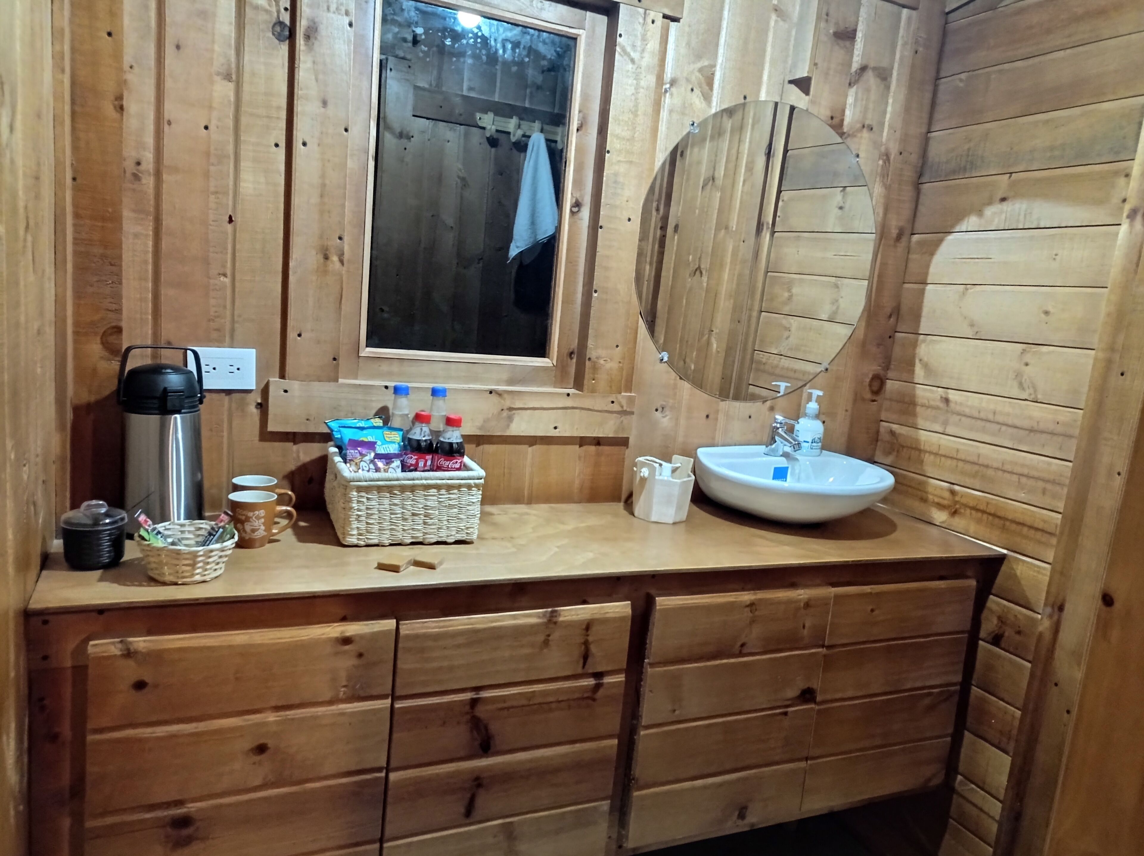 Cabaña Confort, vistas a la colina | Baño