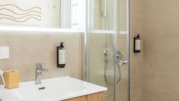 Shower, hair dryer