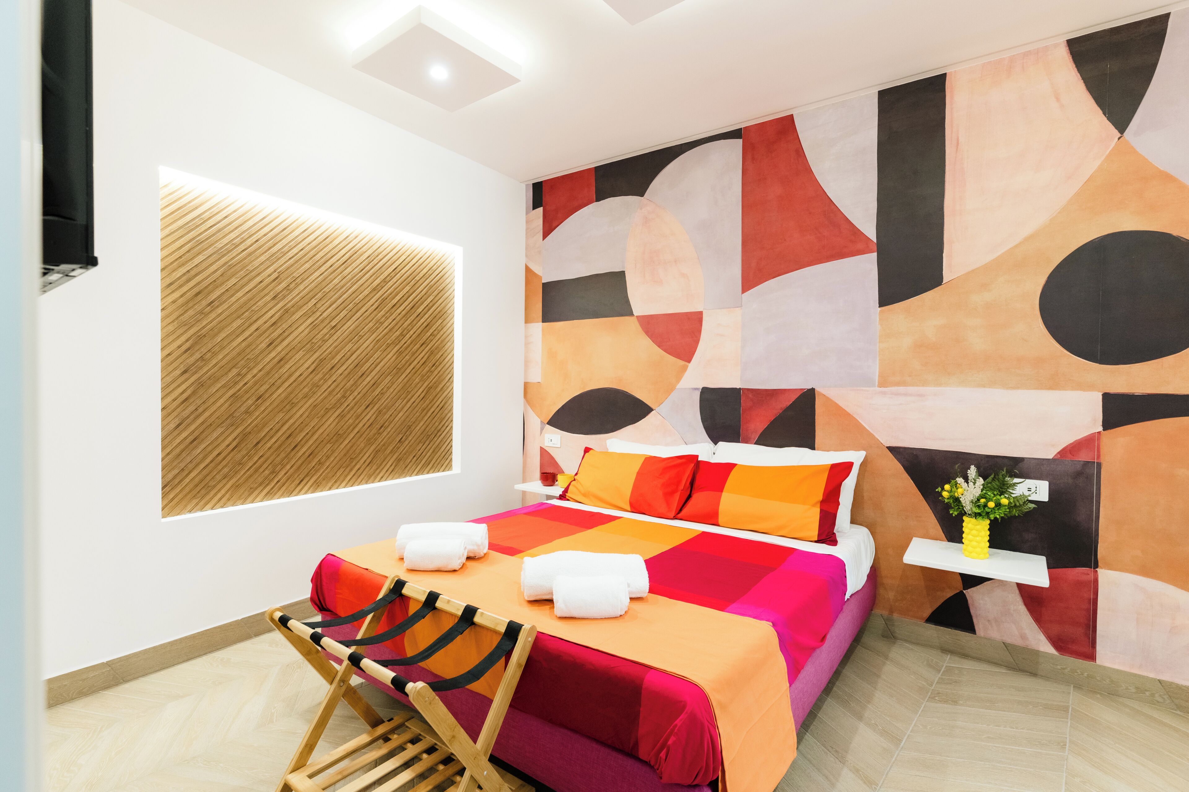 Deluxe Quadruple Room, Balcony, Hill View | Laptop workspace, iron/ironing board, free WiFi