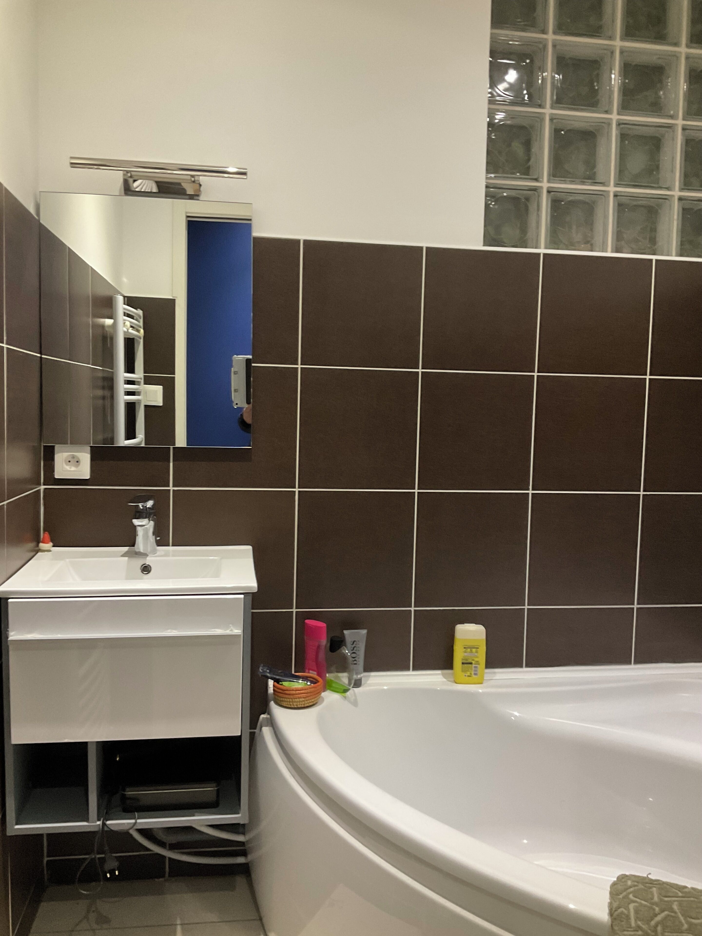 Douche, sèche-cheveux, papier toilette