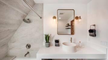 Towels, soap, shampoo