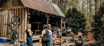Peaceful Cabin Stay with Fire Pit, Sauna & Mountain Adventure in Zirconia, North Carolina