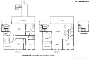 Floor plan - Seascape - 4BR, Oceanfront, Dog Friendly, Fully Renovated! (Topsail Beach)