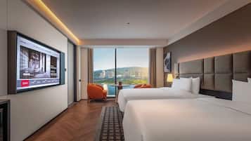 Comfort Twin kamer | Een gratis minibar, een laptopwerkplek, verduisterende gordijnen