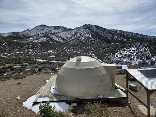 Tranquil Desert Retreat in a Geodesic Dome with Scenic Views in Las Vegas, Nevada