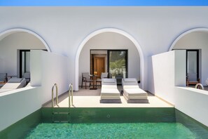 Suite, Pool View | In-room safe, soundproofing, iron/ironing board, free WiFi - Neya Elements (Rhodes)