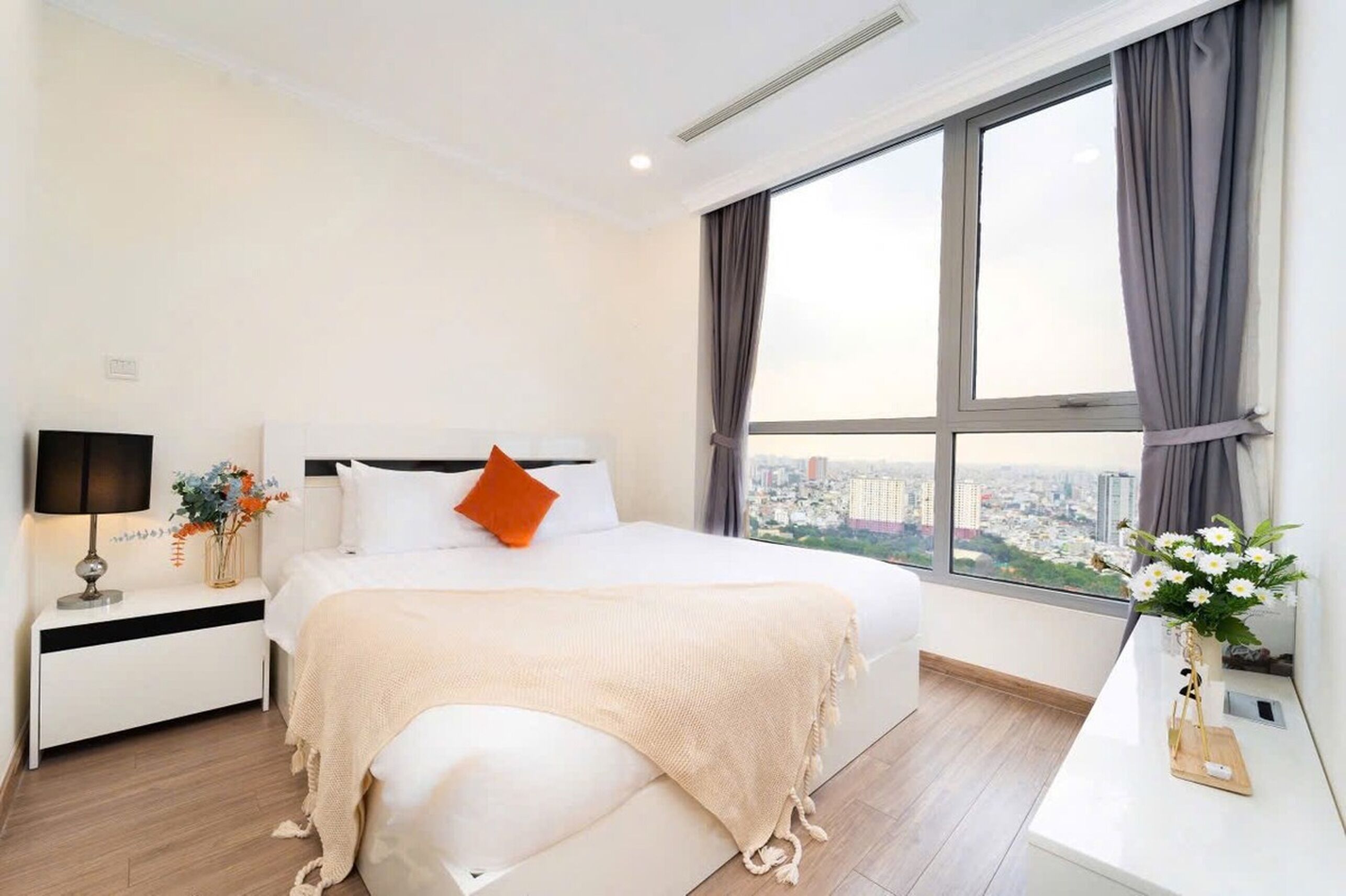 Desk, blackout curtains, iron/ironing board, free WiFi