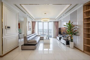 Superior Apartment, 4 Bedrooms, Balcony, City View | Living area - ICONIC SAIGON LANDMARK 81 (Ho Chi Minh)