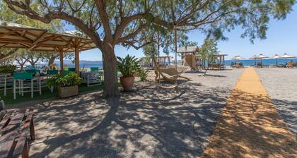 Family Beachfront Apartment with Sea View in Agia Galini, Crete