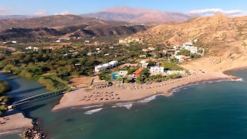 Na praia
