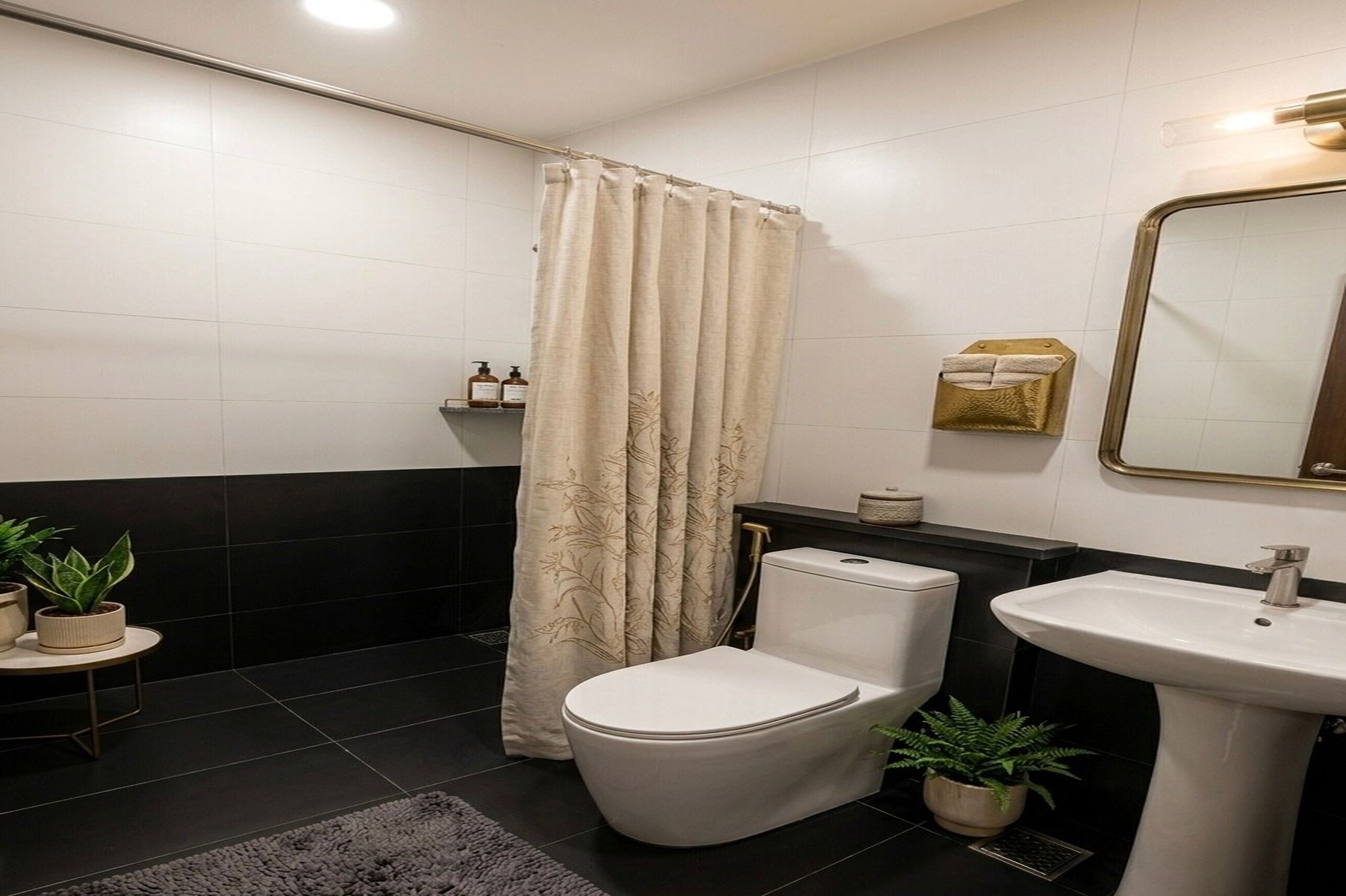 Studio supérieur, 1 grand lit, salle de bain privée | Salle de bain | Douche, séchoir à cheveux, pantoufles, serviettes fournies