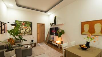 Superior Apartment, 1 Bedroom, Balcony, Garden View | Bahagian dalam
