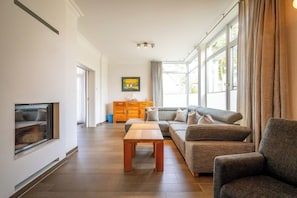 Fireplace, DVD player