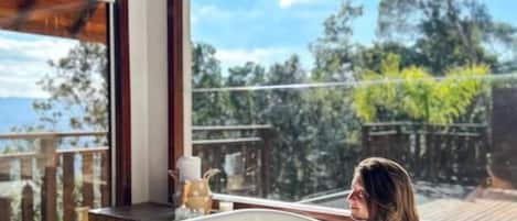 Superior-Chalet, Balkon, Gartenblick | Kostenloses WLAN