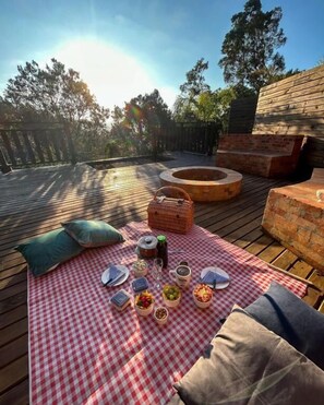 Superior Chalet, Balcony, Garden View | Terrace/patio - Pousada Recanto das Cachoeiras (Angelina)