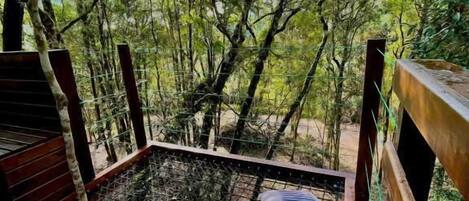 Chalet Supérieur, balcon, vue jardin