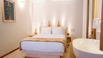 Ropa de cama de alta calidad, wifi gratis y ropa de cama