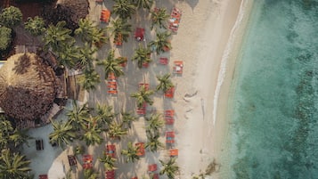 On the beach, beach bar