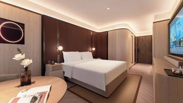 Business Double Room, Non Smoking, City View | Desk, laptop workspace, blackout drapes, soundproofing