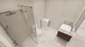Shower, towels - Apartment / Ferienwohnung am Moosrain (Eitting)