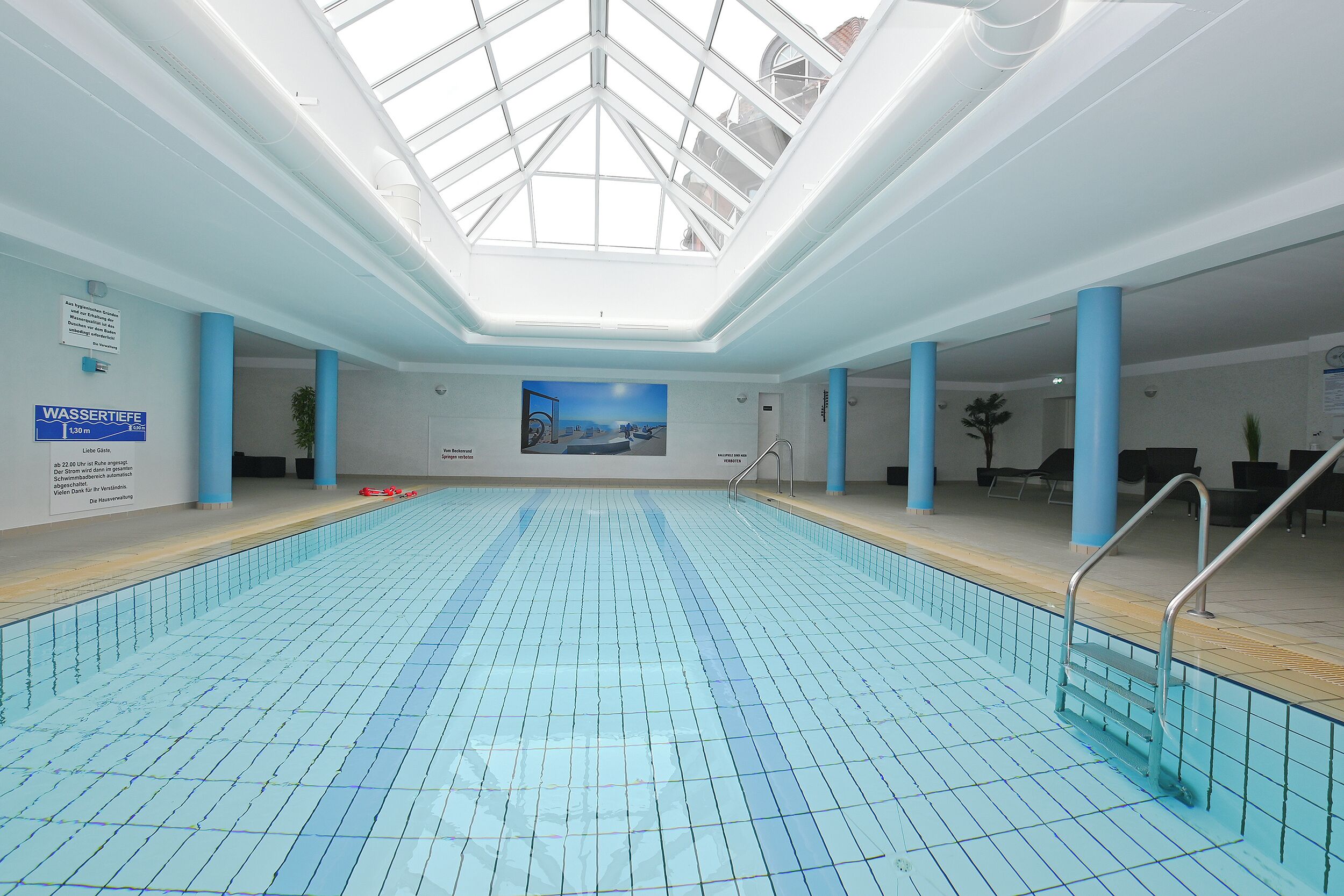 Indoor pool, a heated pool