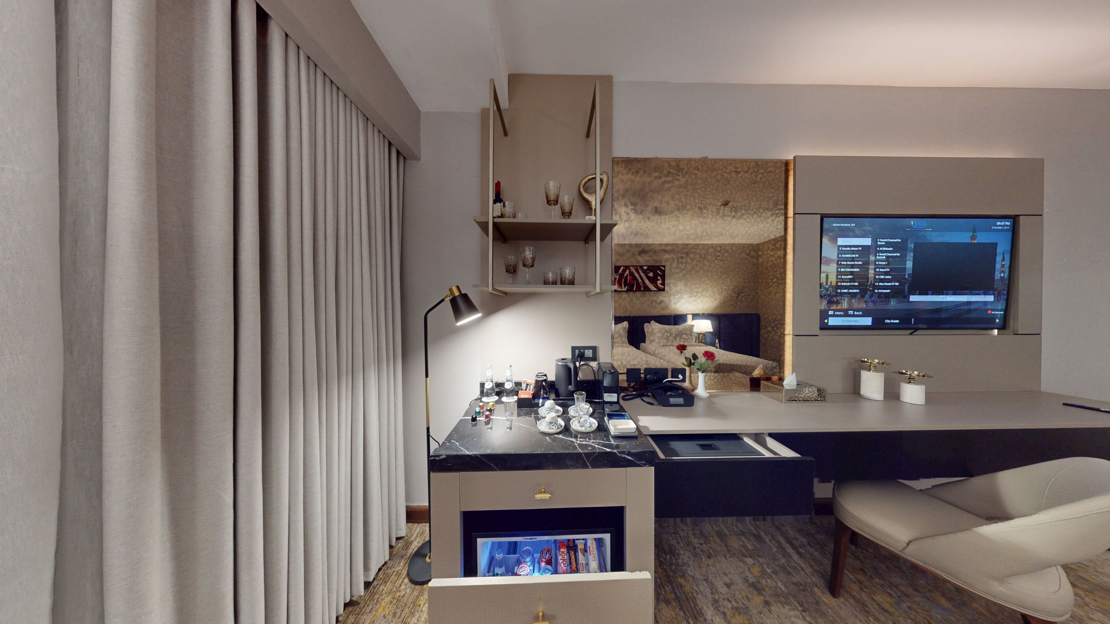 Kamar Double atau Twin Mewah, pemandangan kota | Interior