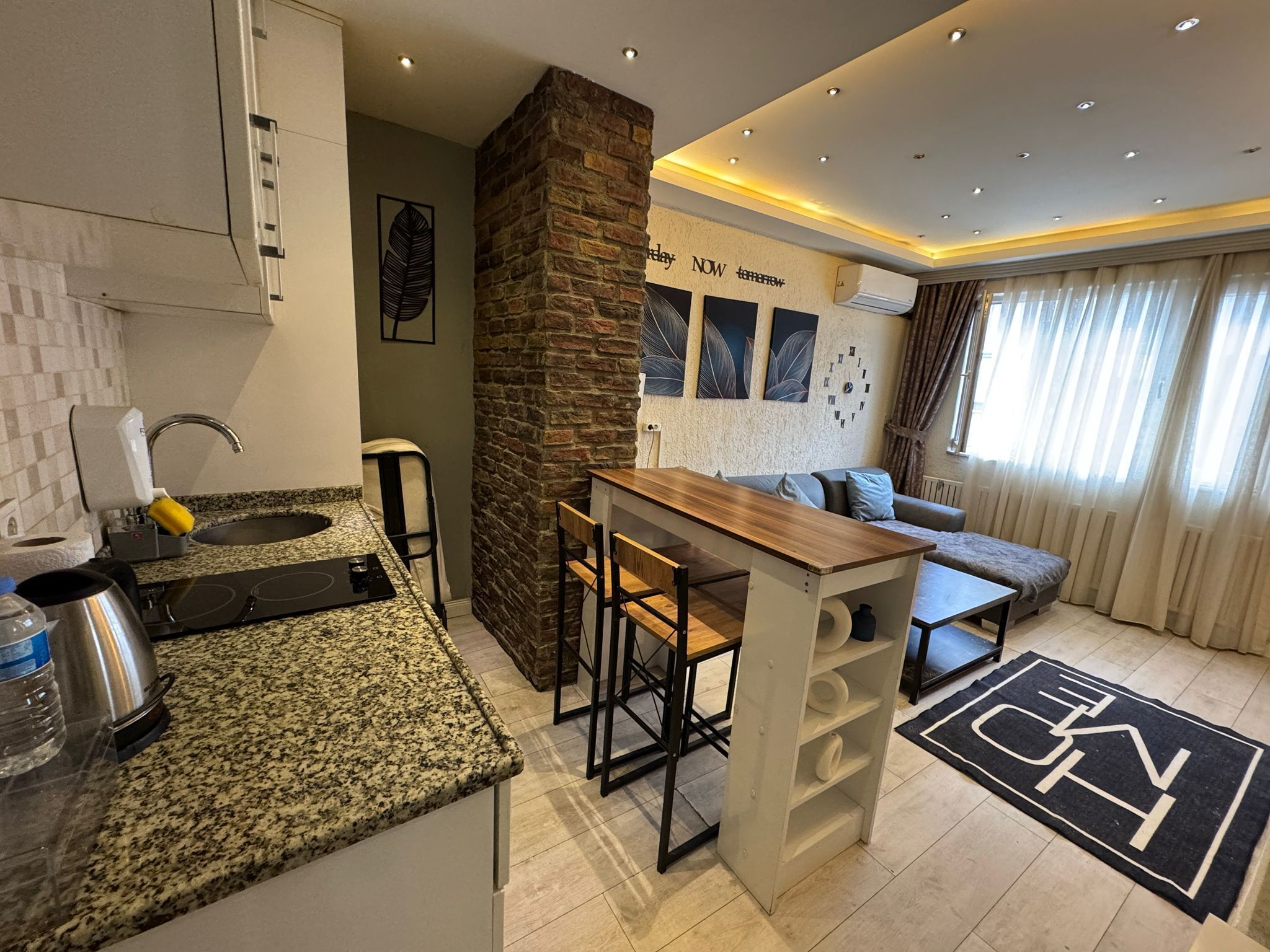 Apartamento luxo | Cozinha privada | Geladeira grande