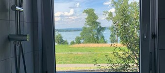 Modern vacation home with a direct view of Lake Constance.  Dogs allowed!