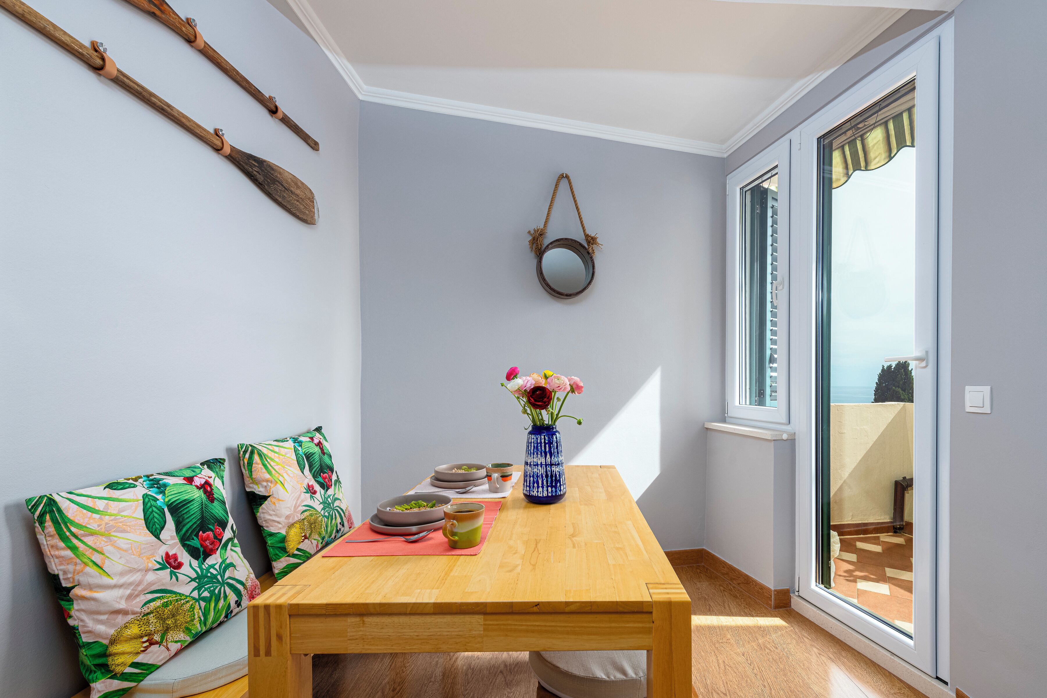 Apartment, Balkon, Meerblick | Speisen
